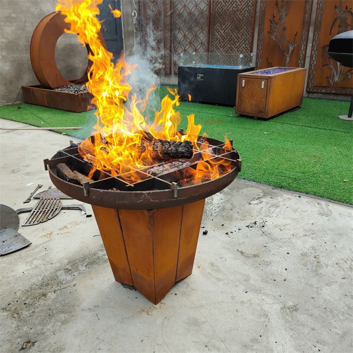 אומנות חדשנות קולינרית קורטן פלדה BBQ גריל
