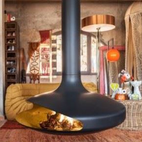 Indoor Hanging Suspended Fireplace For Household
