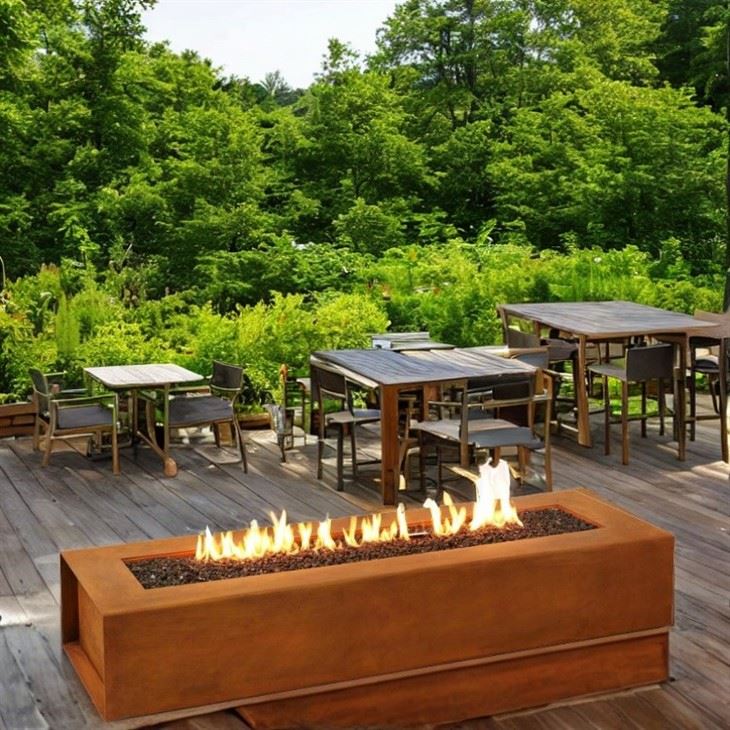 Modern Style Gas Firepit