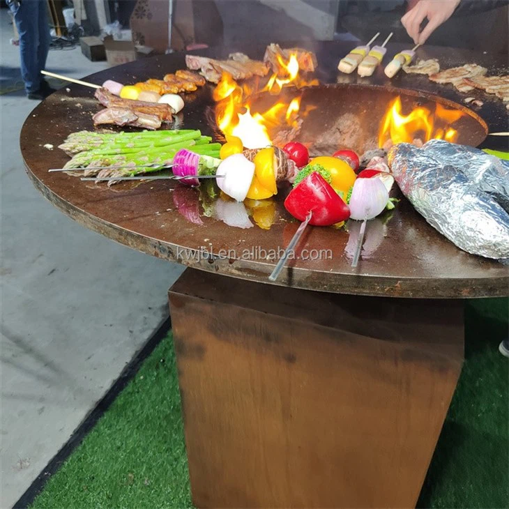 Outdoor Barbeque Corten Steel Fire Pit