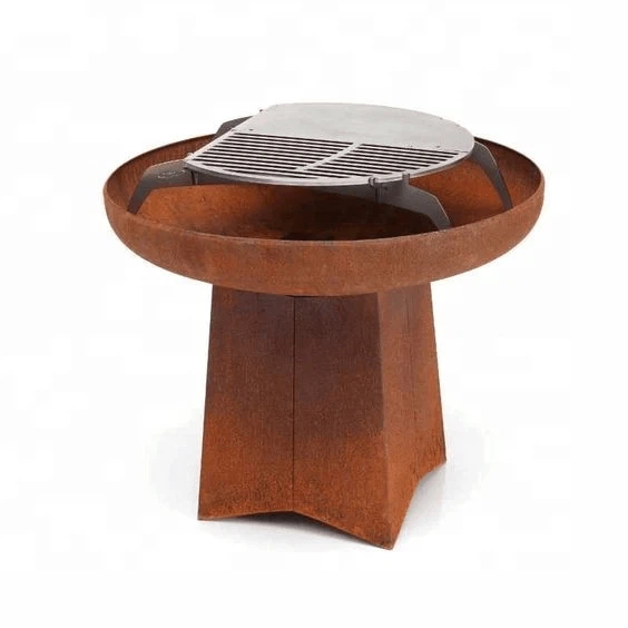 Outdoor Barbeque Corten Steel Fire Pit
