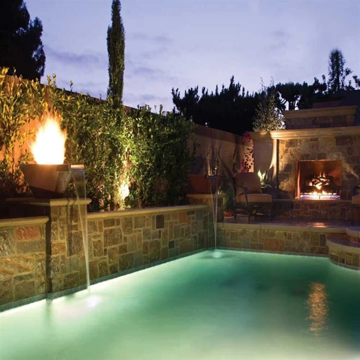 Outdoor Gas Burning Firepit