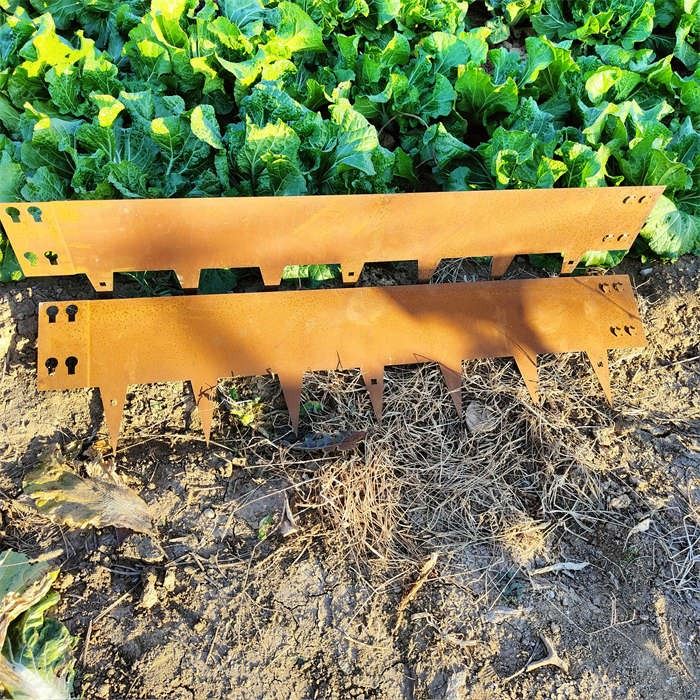 Rusty Garden Corten Steel Fence