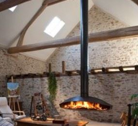 Suspended Hanging Fireplace