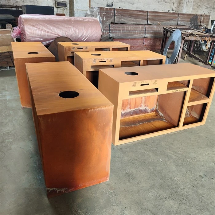 Tranquil Outdoor Cooking Corten Steel BBQ Grill