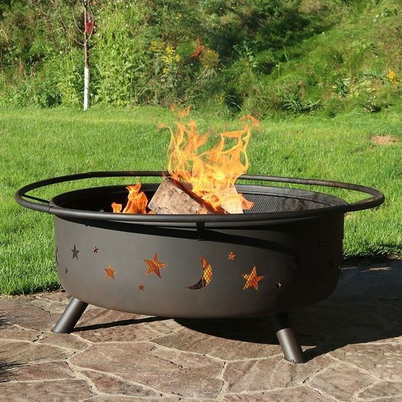 Metal Fire Pit With Grill