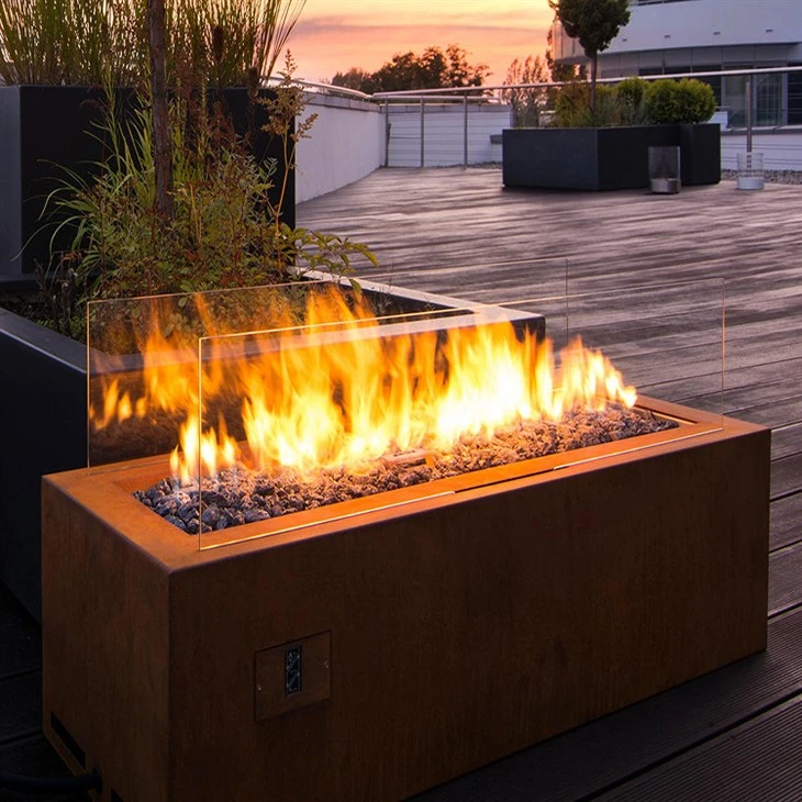 Corten Steel Fire Trough