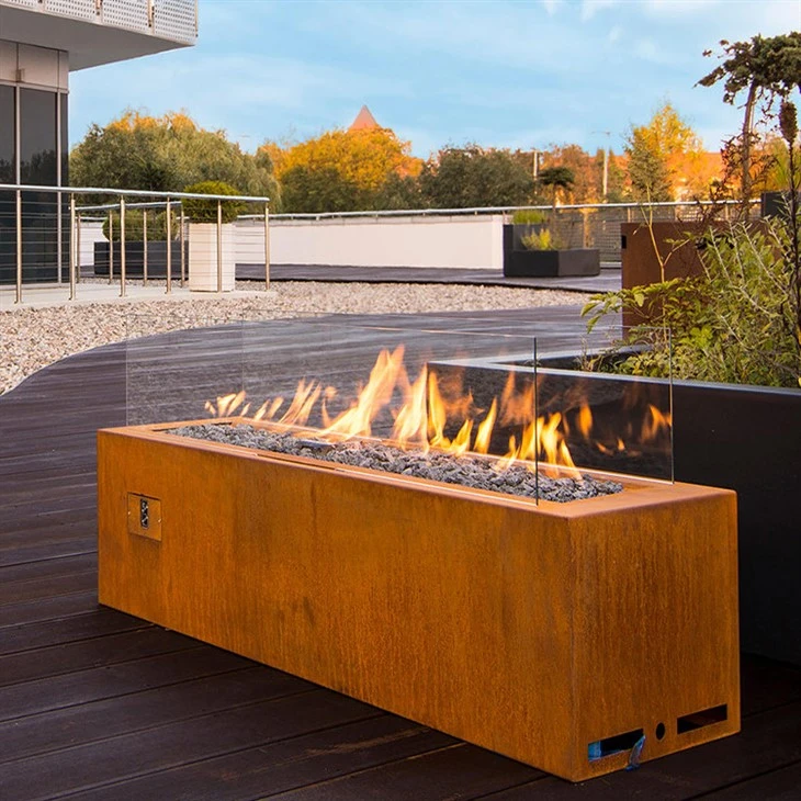 Corten Steel Fire Trough