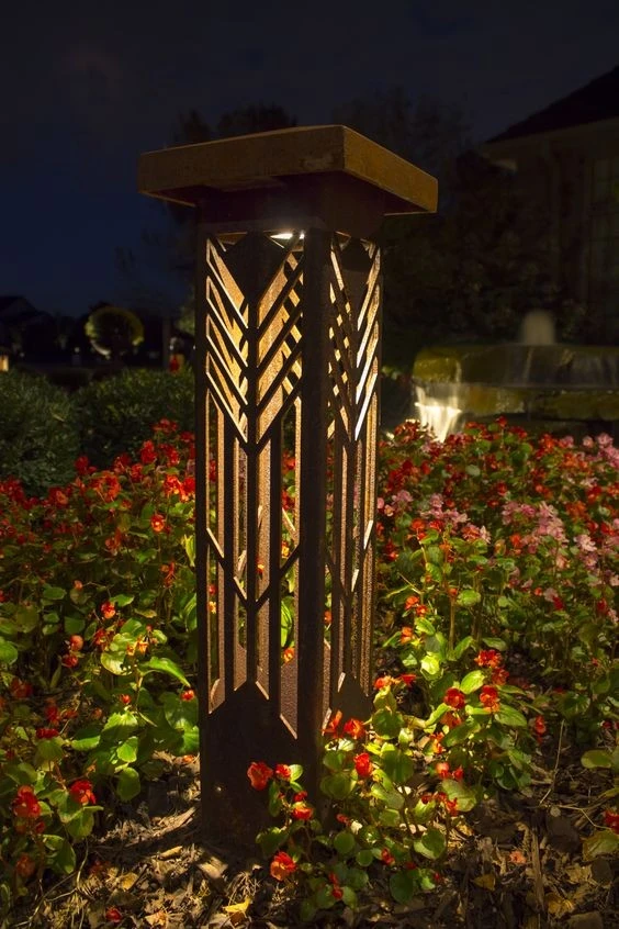 Corten Steel Garden Roadside Light