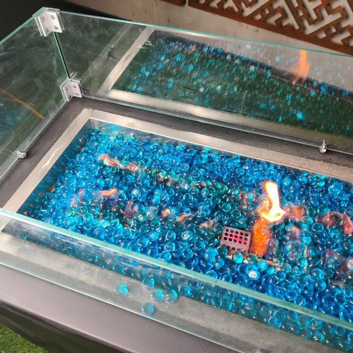 	Garden Table With Fire Pit
