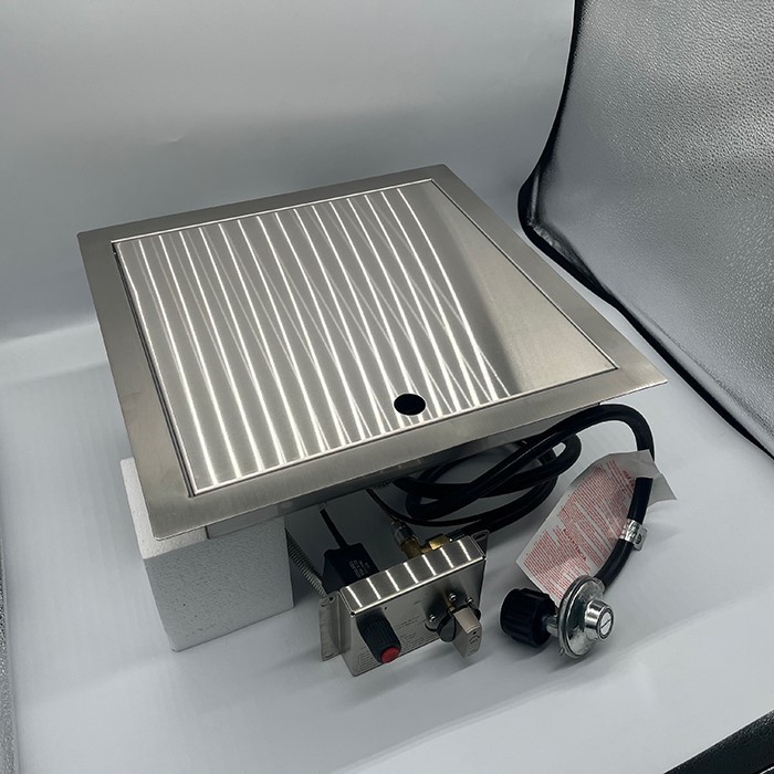 Stainless steel built - in gas burner