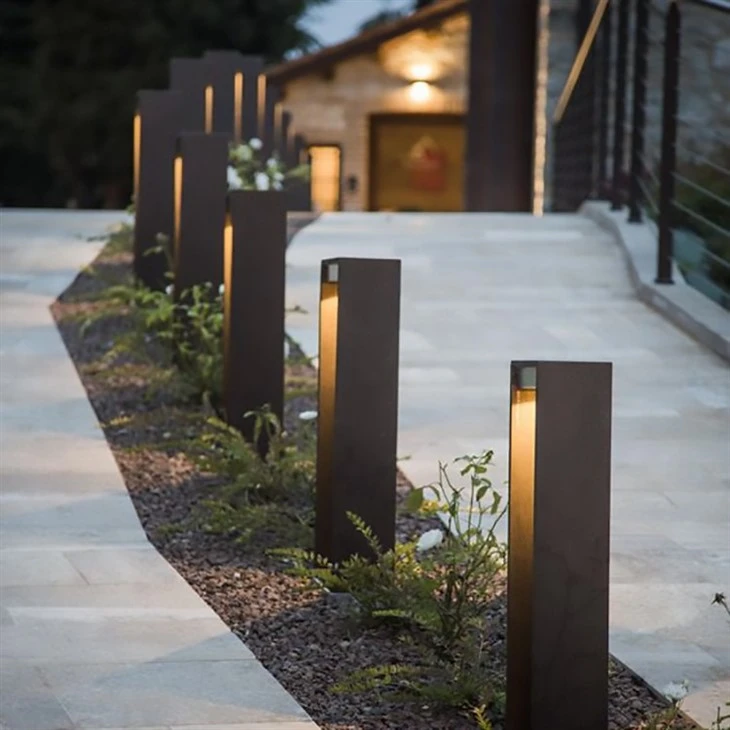 Roadside Light Project Led Light Corten Steel Bollard Light