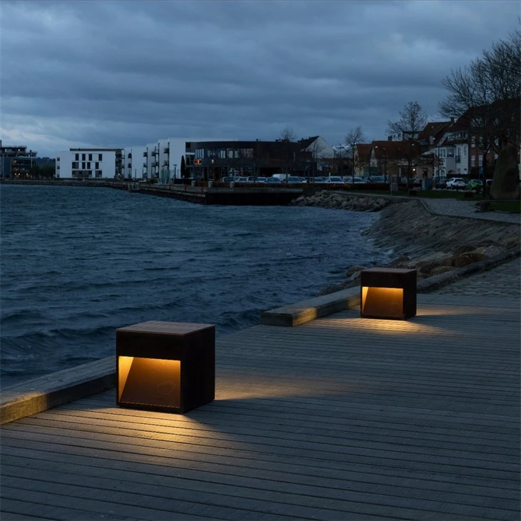 Roadside Light Project Led Light Corten Steel Bollard Light
