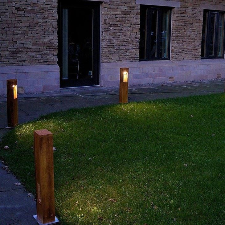 Roadside Light Project Led Light Corten Steel Bollard Light
